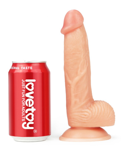 LoveToy - Ultra Soft Dude 8 - Фаллоимитатор на присоске, 20х3.5 см